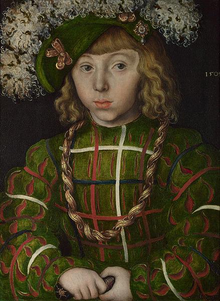 Lucas Cranach Portrait of Johann Friedrich the Magnanimous oil painting image